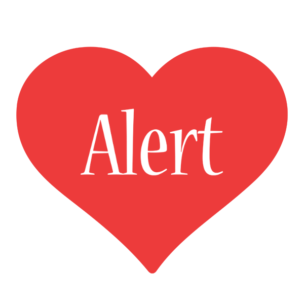 Alert love logo