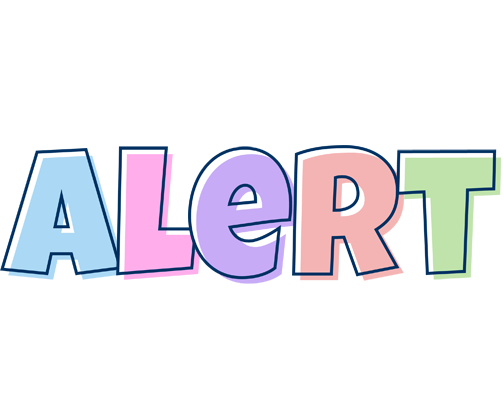 Alert pastel logo