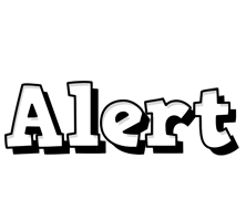 Alert snowing logo