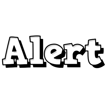 Alert snowing logo