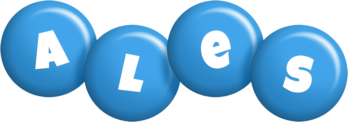 Ales candy-blue logo