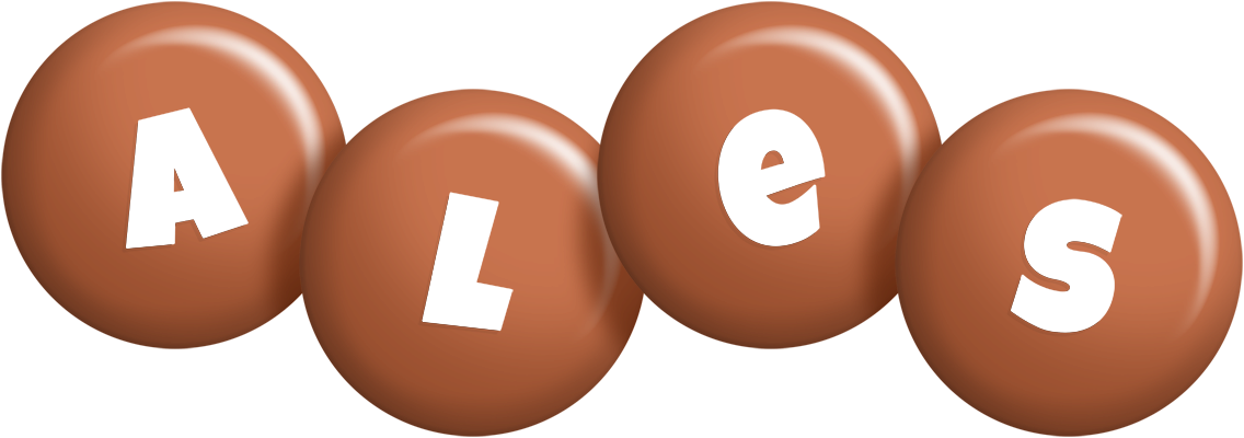 Ales candy-brown logo