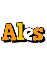 Ales cartoon logo