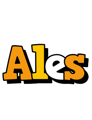 Ales cartoon logo