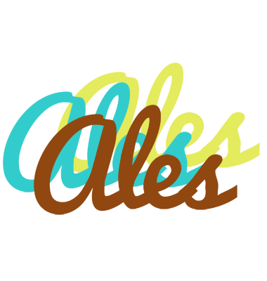 Ales cupcake logo