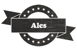 Ales grunge logo