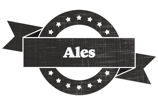 Ales grunge logo