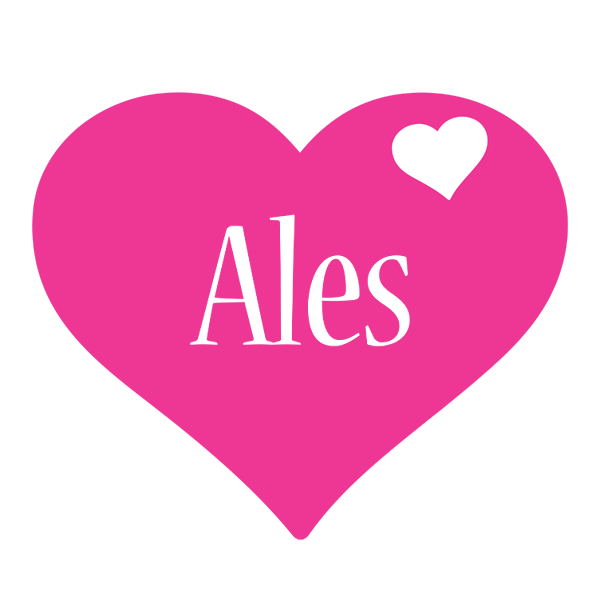 Ales love-heart logo