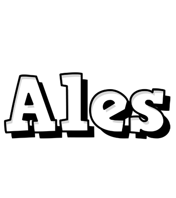 Ales snowing logo