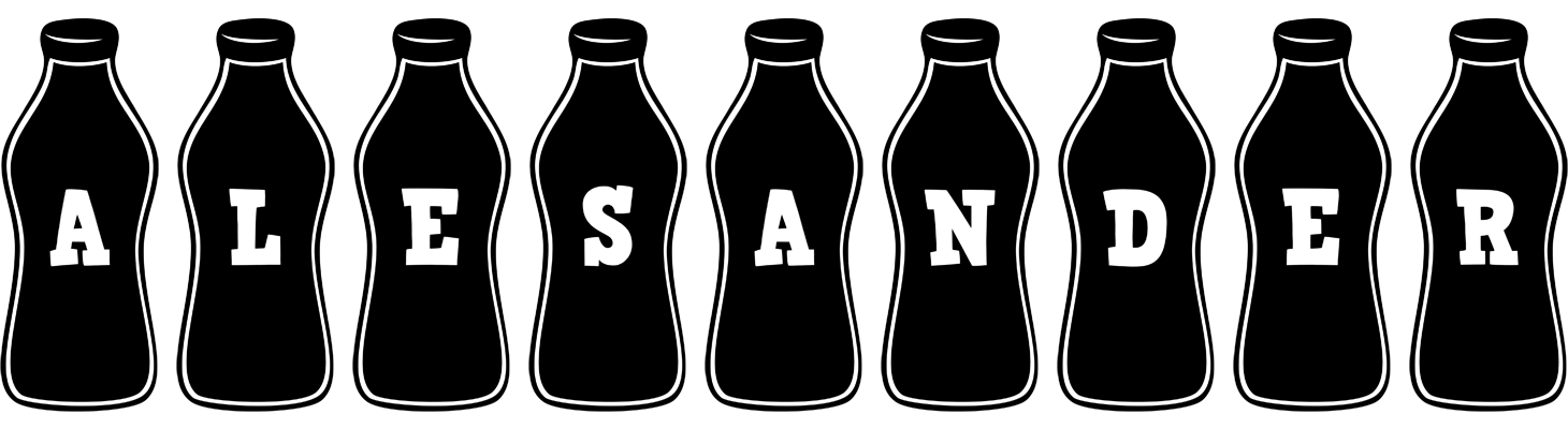 Alesander bottle logo