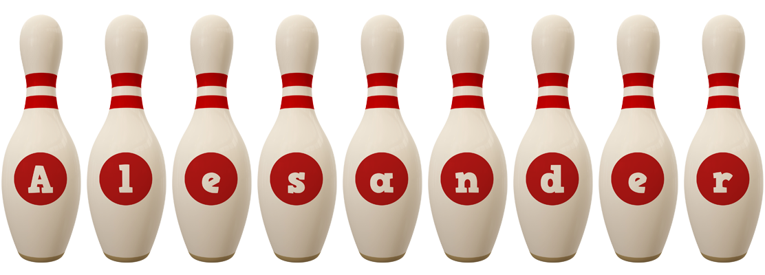 Alesander bowling-pin logo