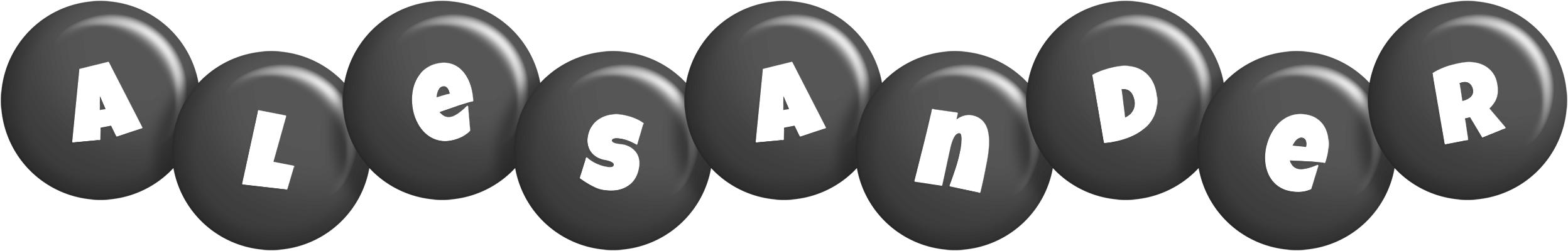 Alesander candy-black logo