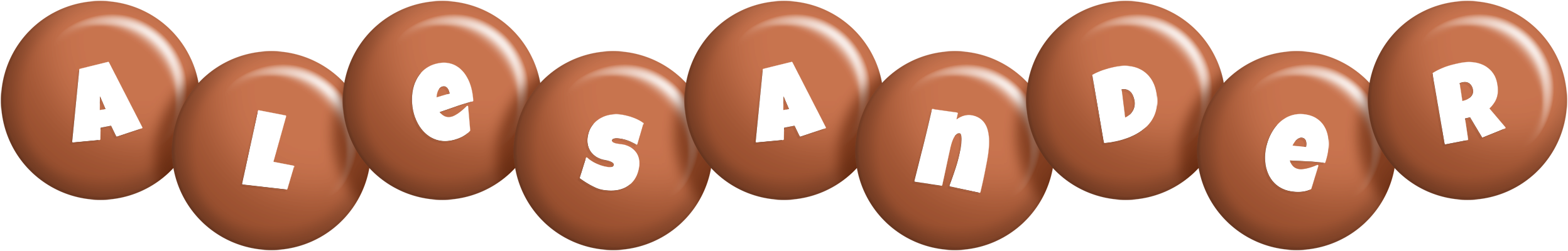 Alesander candy-brown logo