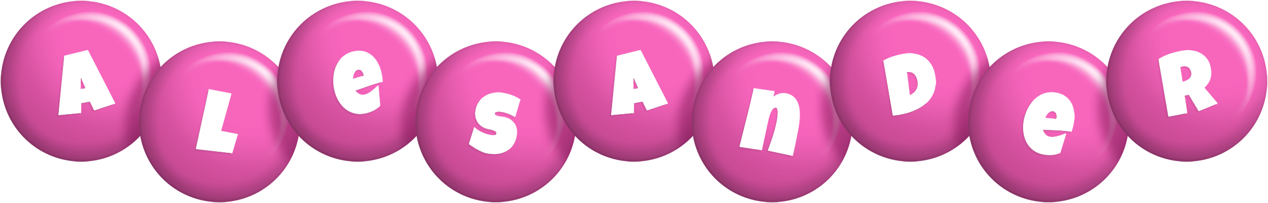 Alesander candy-pink logo