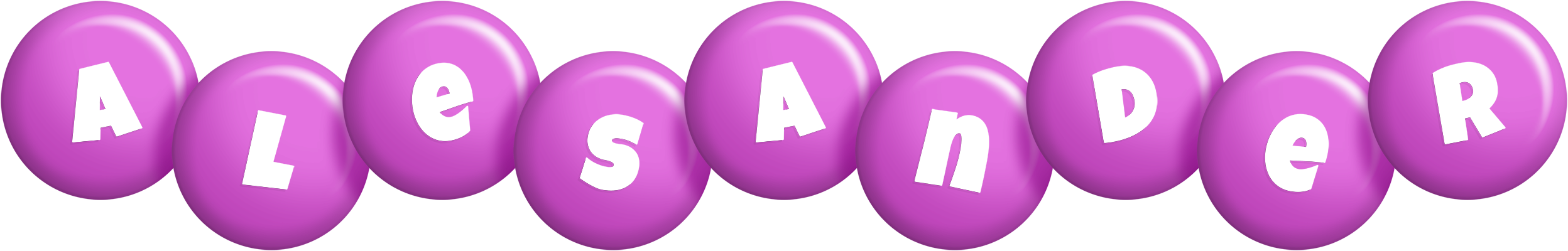 Alesander candy-purple logo