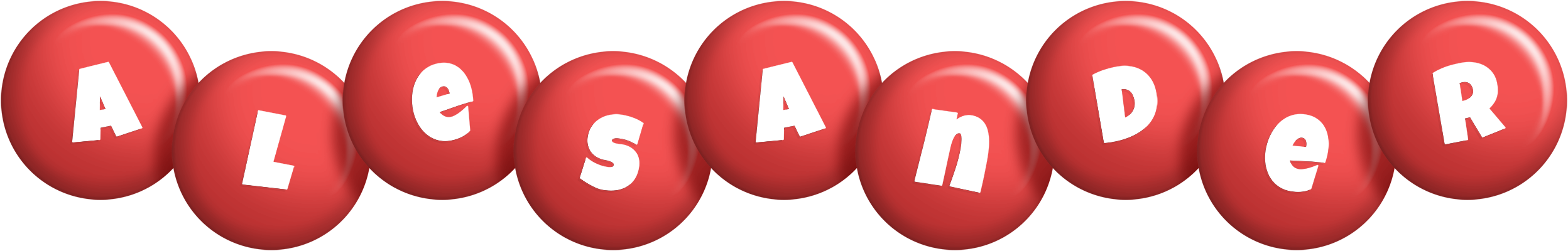 Alesander candy-red logo