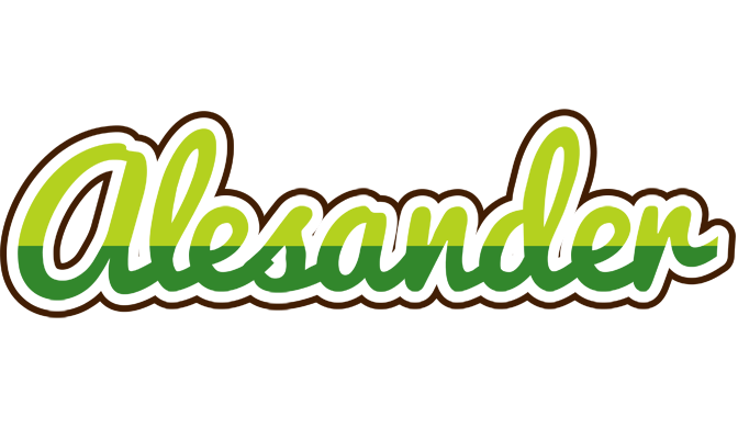 Alesander golfing logo