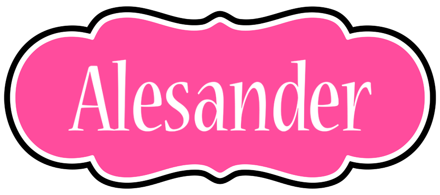 Alesander invitation logo