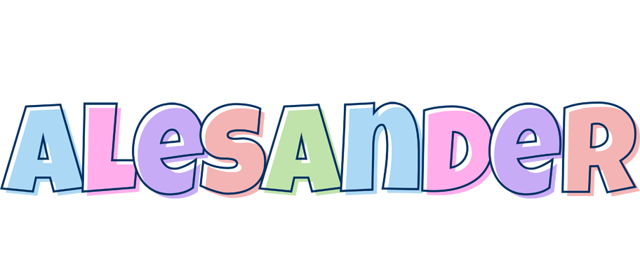 Alesander pastel logo