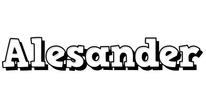 Alesander snowing logo