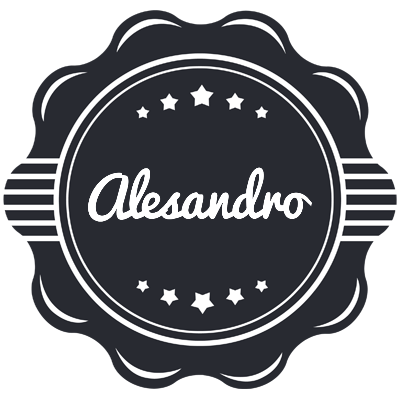 Alesandro badge logo