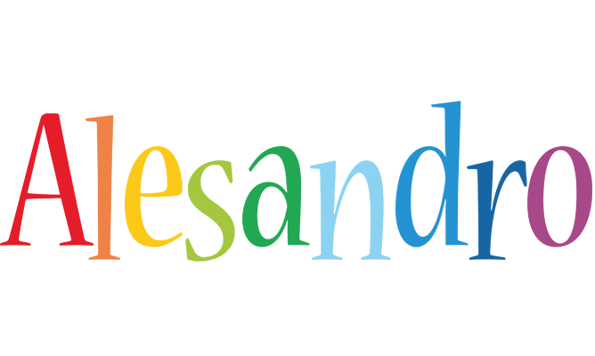 Alesandro birthday logo