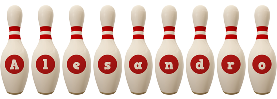 Alesandro bowling-pin logo