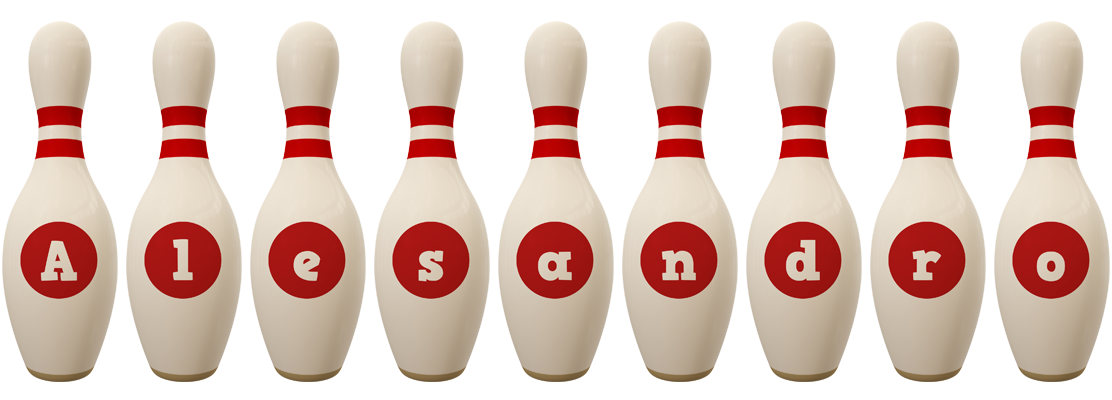 Alesandro bowling-pin logo