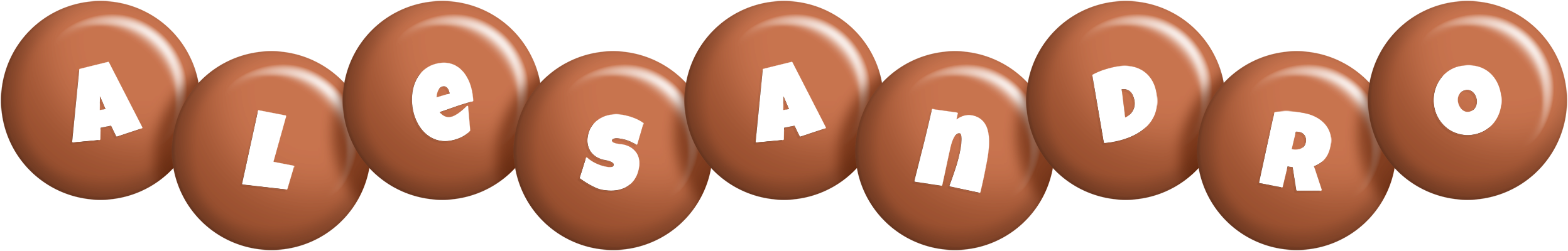 Alesandro candy-brown logo