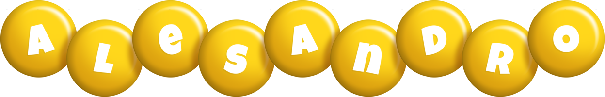 Alesandro candy-yellow logo