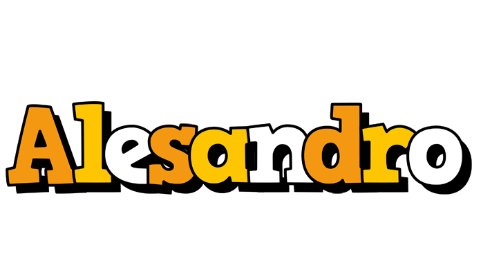 Alesandro cartoon logo