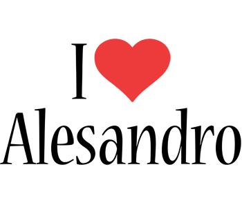 Alesandro i-love logo