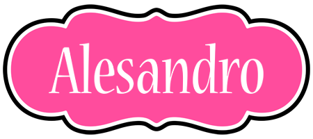 Alesandro invitation logo