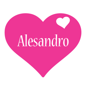 Alesandro love-heart logo