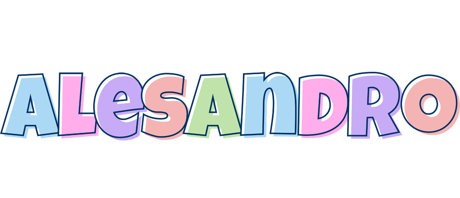 Alesandro pastel logo
