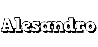 Alesandro snowing logo