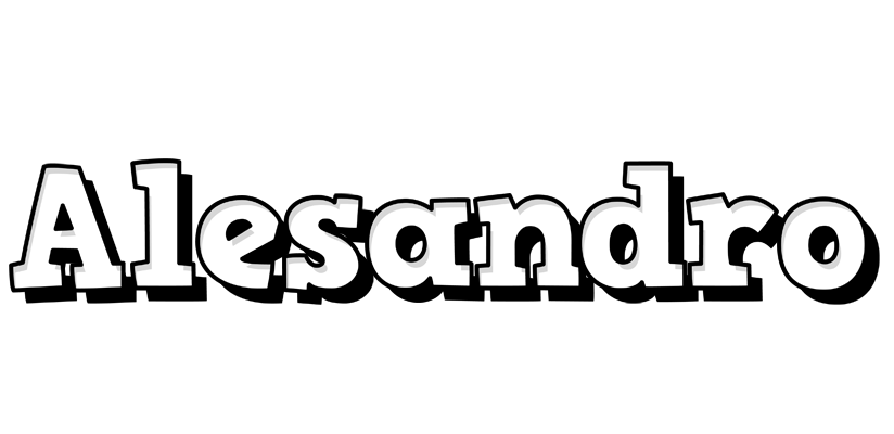 Alesandro snowing logo