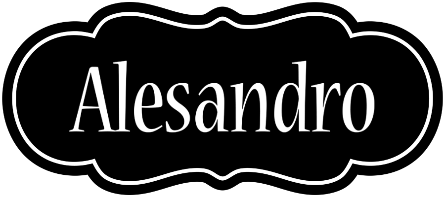 Alesandro welcome logo