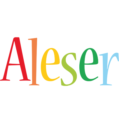 Aleser birthday logo