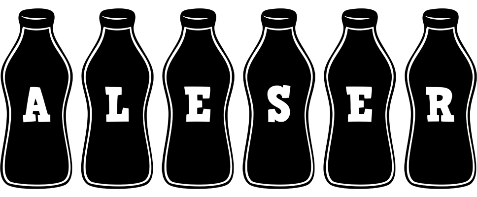 Aleser bottle logo