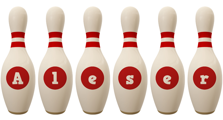 Aleser bowling-pin logo