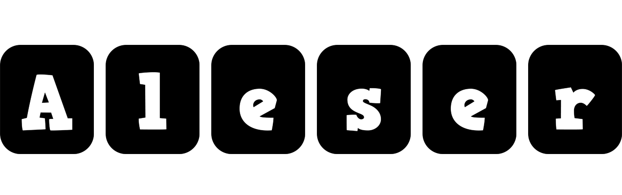 Aleser box logo