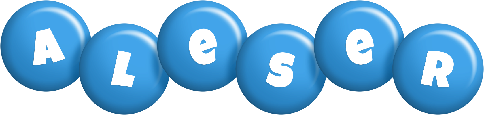Aleser candy-blue logo