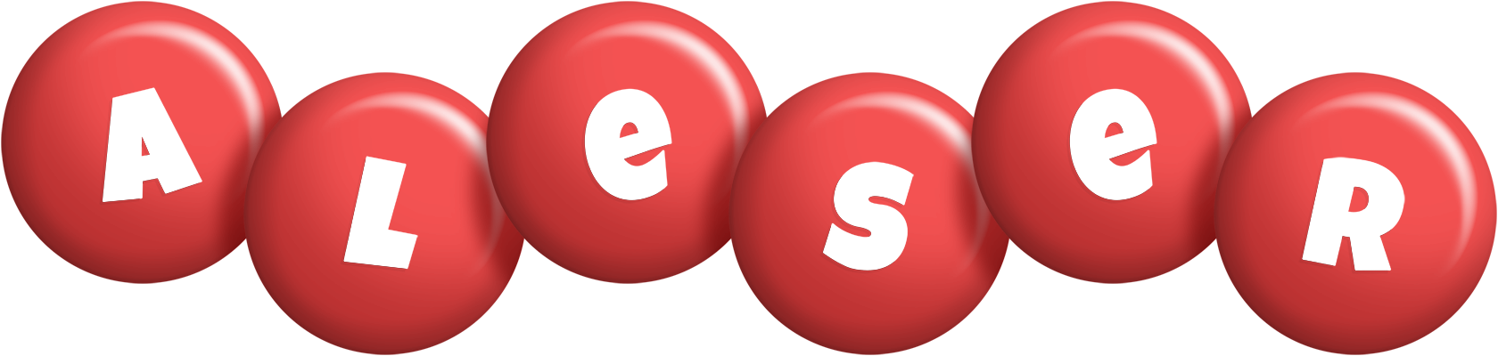 Aleser candy-red logo
