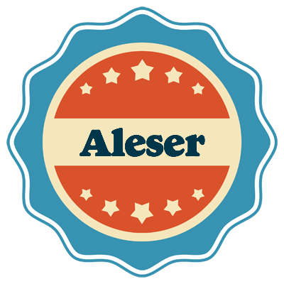 Aleser labels logo