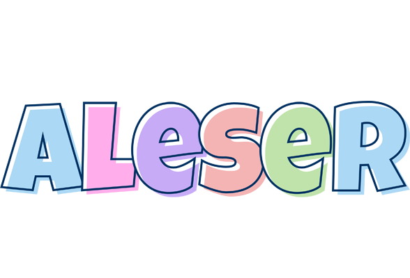 Aleser pastel logo