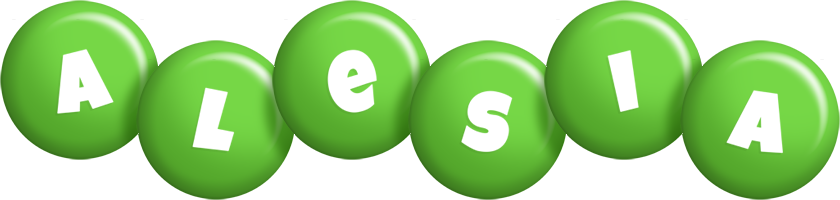 Alesia candy-green logo