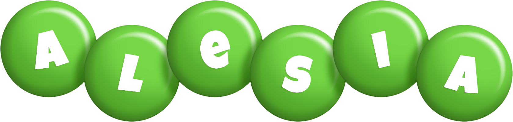 Alesia candy-green logo