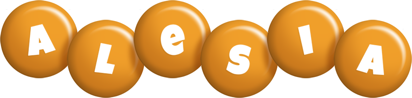 Alesia candy-orange logo