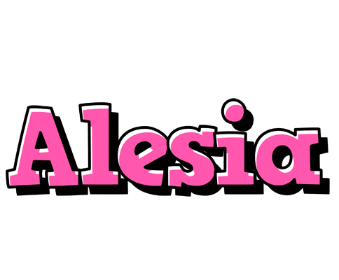 Alesia girlish logo
